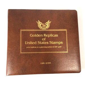 Stamps Golden Replicas of United States 22k gold plated-9 Random Gold Vintage